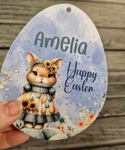 Alternative view of Egg gift card holder, open backed with VINYL - blue denim