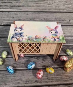 Alternative view of Hutch printed VINYL - Pastel crochet (Copy)