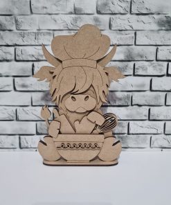 Sitting Highland Cow - Chef