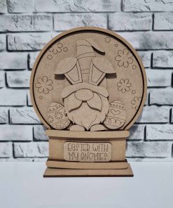 Snowglobe interchangeable - Easter gnome with eggs