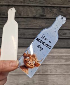 Sublimation clear Wine Bottle 12cm - 4 pack