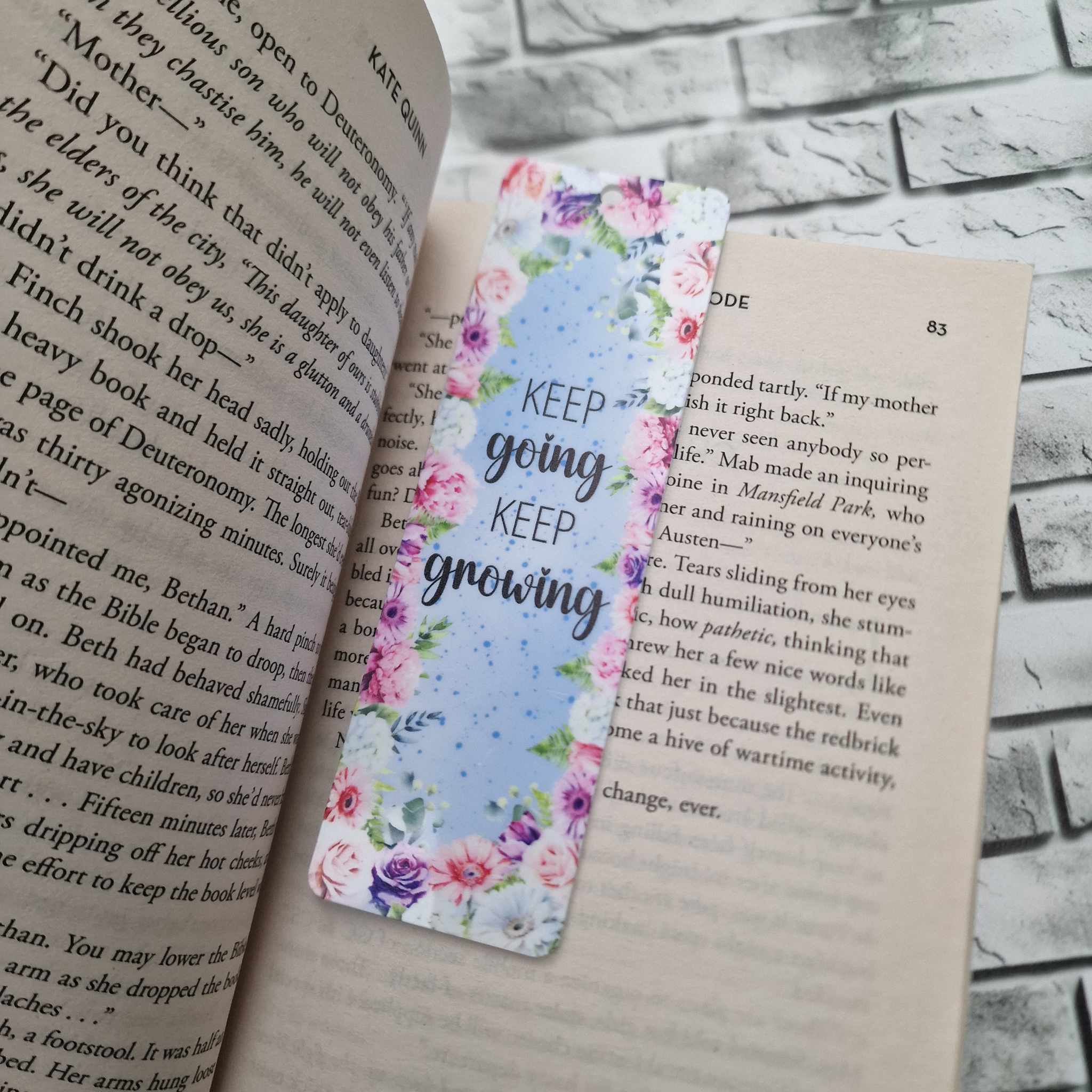 Motivational bookmarks - Floral - Image 4