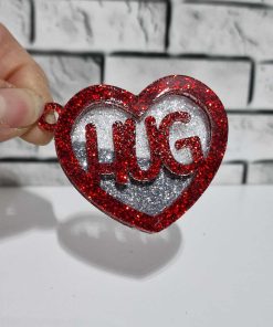 Alternative view of Hug Heart keying or bagcharm