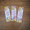 Printed bookmarks - bright flowers