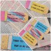Teacher bookmarks – Glitter printed pencils