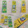 Teacher bookmarks – superheros yellow and green theme