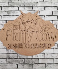 Fluffy Cow Shop Sign