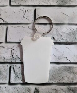 Takeaway cup keyring blank