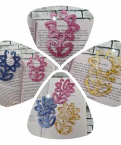 flower paper clip bookmark