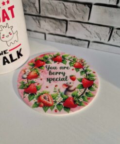 Alternative view of Coaster - You are berry special Strawberry themed