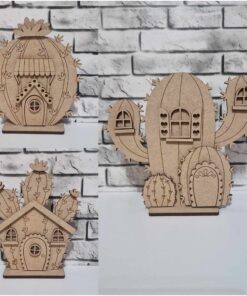 mini houses - cactus theme