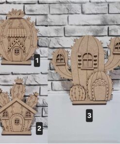 Alternative view of Mini houses - Cactus theme