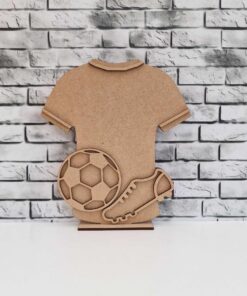 Alternative view of Football shirt shoe ball MDF