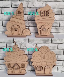 Mini houses - Ice-cream theme