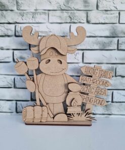 Moose standing - camping