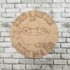 Scrub a dub Duck 23cm round plaque