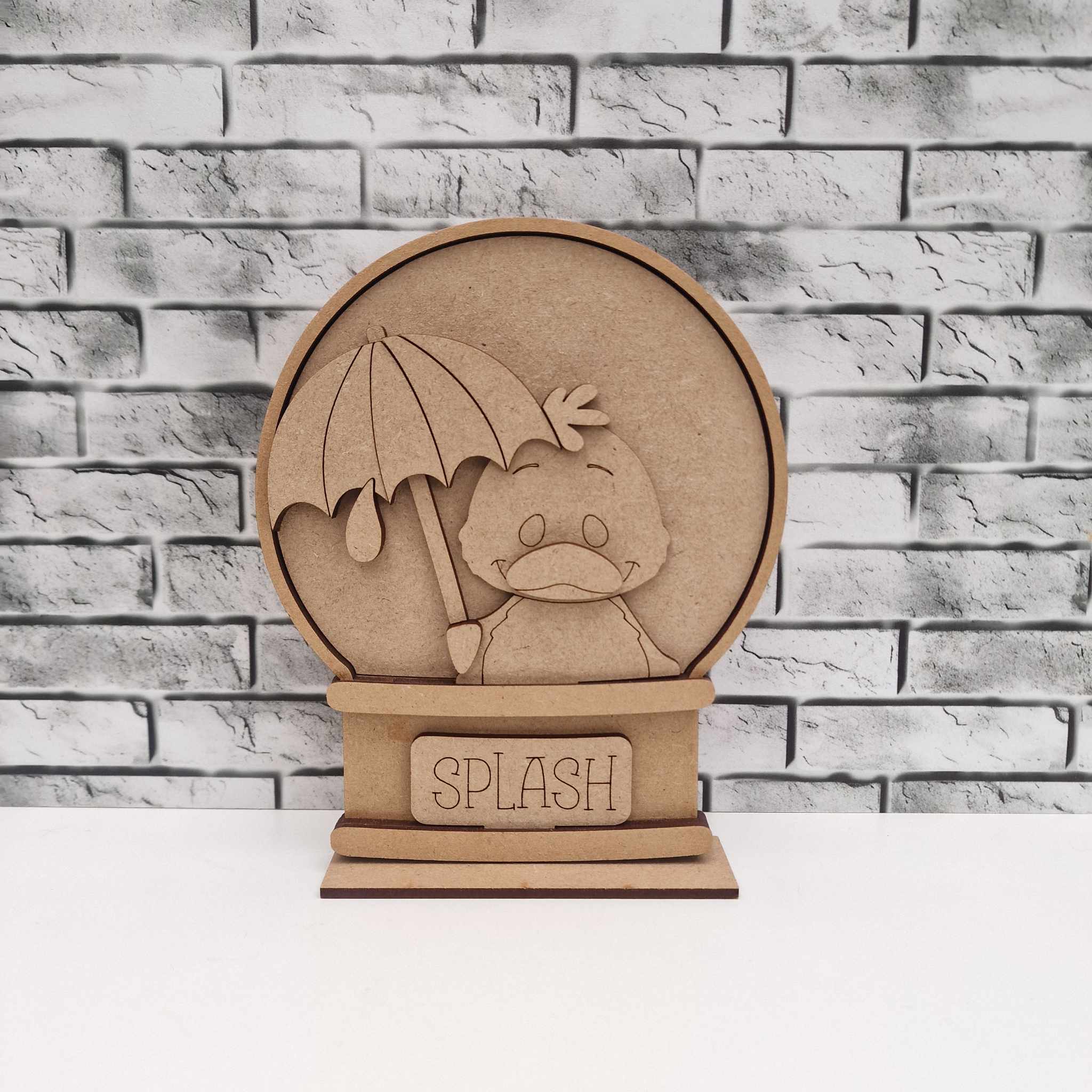snowglobe interchangeable - duck umbrella