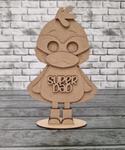 superdad duck on a base