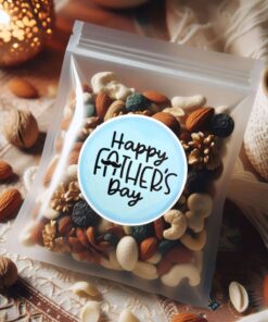 fathers day sticker moustache on blue