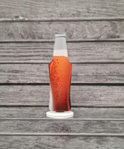 Alternative view of Beer bottle UV printed on a base