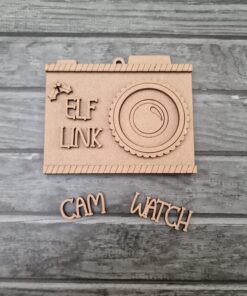 Camera with Elf text