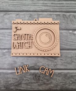 Camera with Santa text