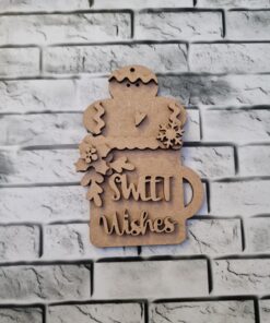 Gingerbread cup sweet wishes bauble