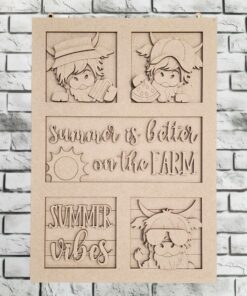 Large multi frame with summer highlands