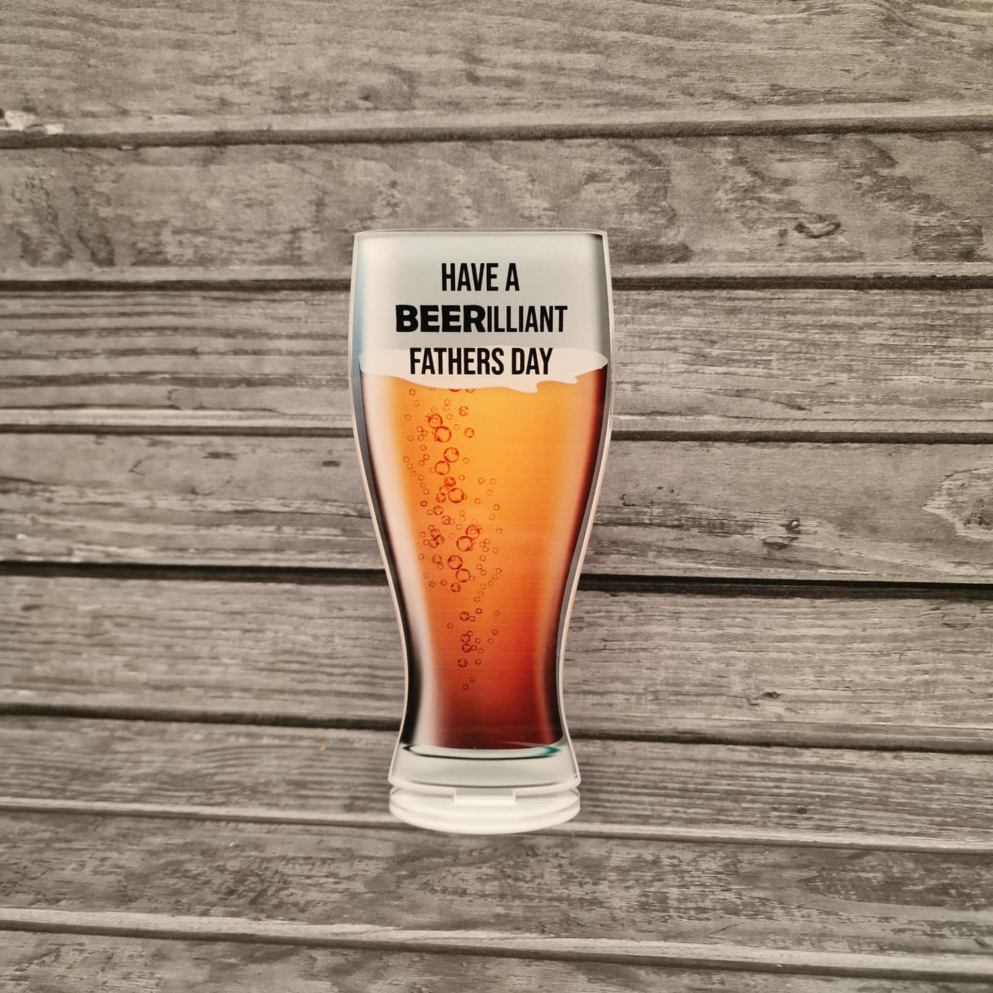 pint glass printed on base