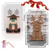 Mini Reindeer plaque on a base