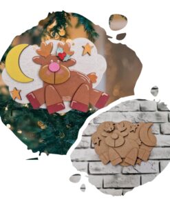 Reindeer on cloud bauble
