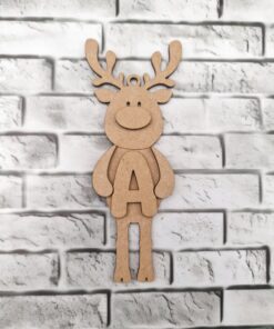 Reindeer bauble holding a letter