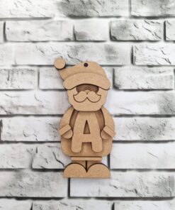 Alternative view of Santa bauble holding a letter 2025
