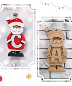 Santa bauble holding a letter
