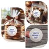 Spot fathers day round stickers