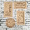 Duck frame set of 4
