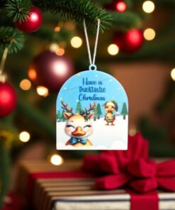 Arch top bauble - Christmas Ducks