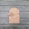 snowman gift tag bauble