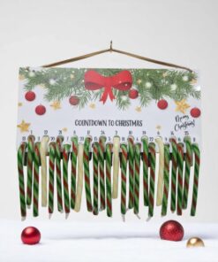 candy cane holder red bow and bauble