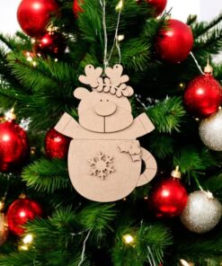 reindeer cup bauble