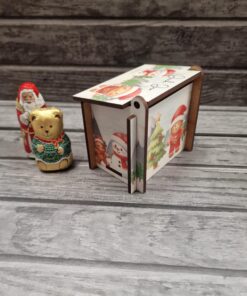 Alternative view of Sublimation sheet for mini stable - Gingerbread in Santa suit 2025
