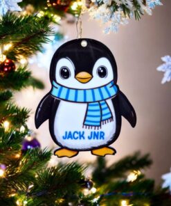 Alternative view of 10cm Blank and sub sheet personalised - Christmas baubles 2025