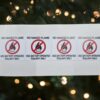 Tealight holder warning stickers