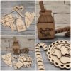 Santa's treat set with milk bottle