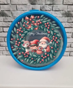 Alternative view of Chocolate tub stickers - Black wreath