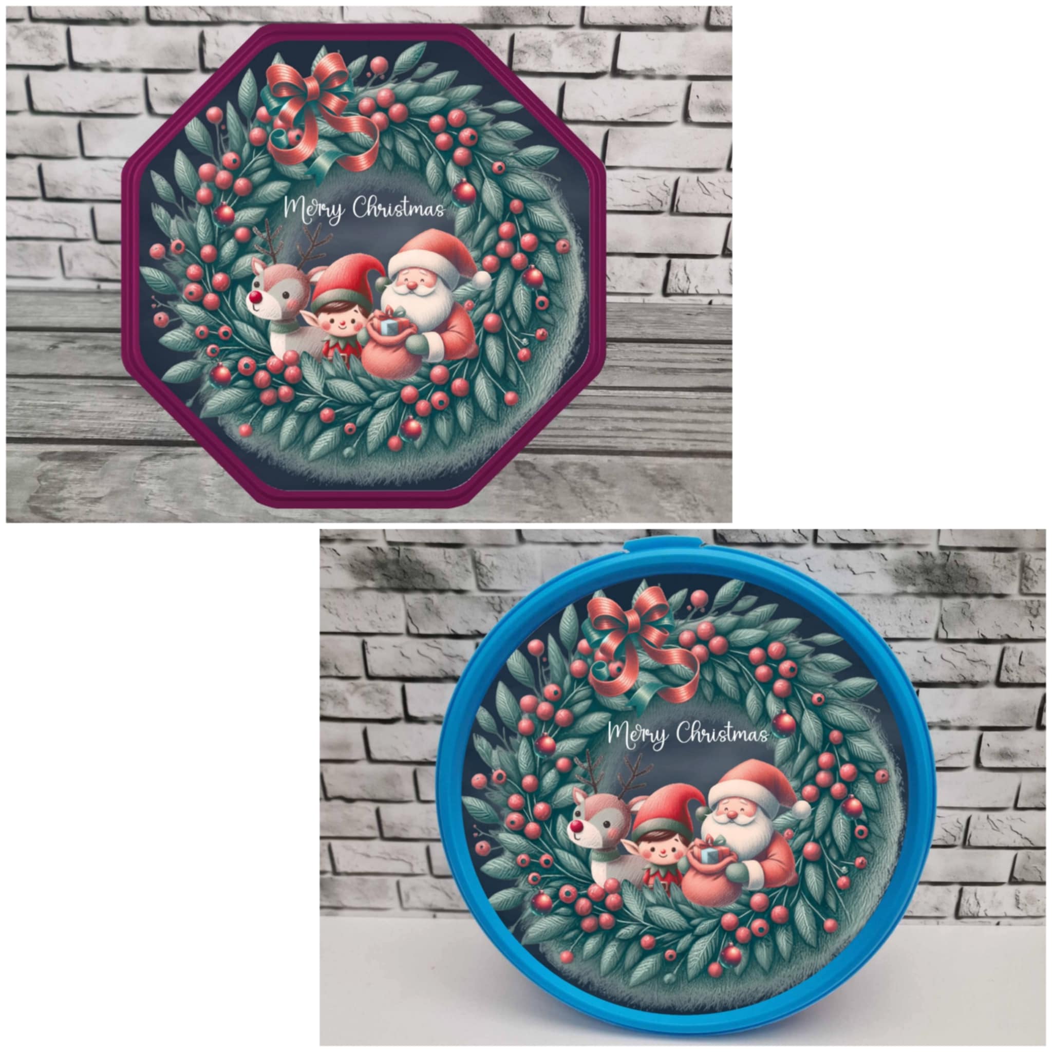 Black wreath tub vinyl sticker