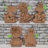 Halloween Dinos on a base