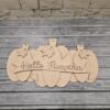 Hello Pumkpin 40cm wide hanging plaque