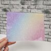 A5 - coloured acrylic – rainbow glitter effect