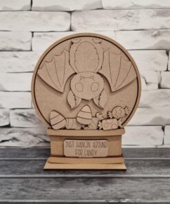 snowglobe interchangeable candy bat